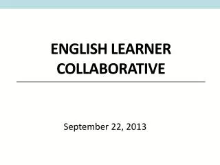 English Learner Collaborative