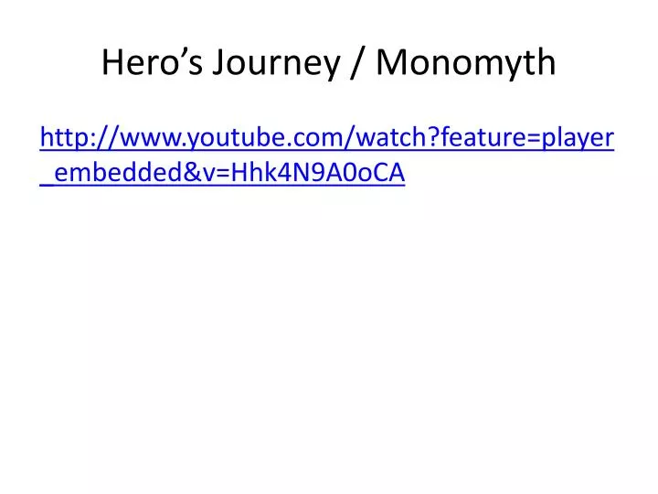 hero s journey monomyth