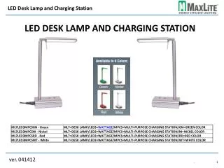 LED Desk Lamp and Charging Station