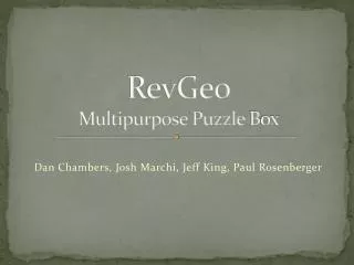 RevGeo Multipurpose Puzzle B ox