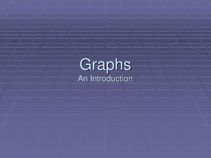 graphs an introduction