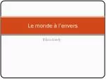 Le monde à l’envers - slide 1