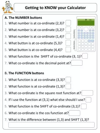 Getting to KNOW your Calculator