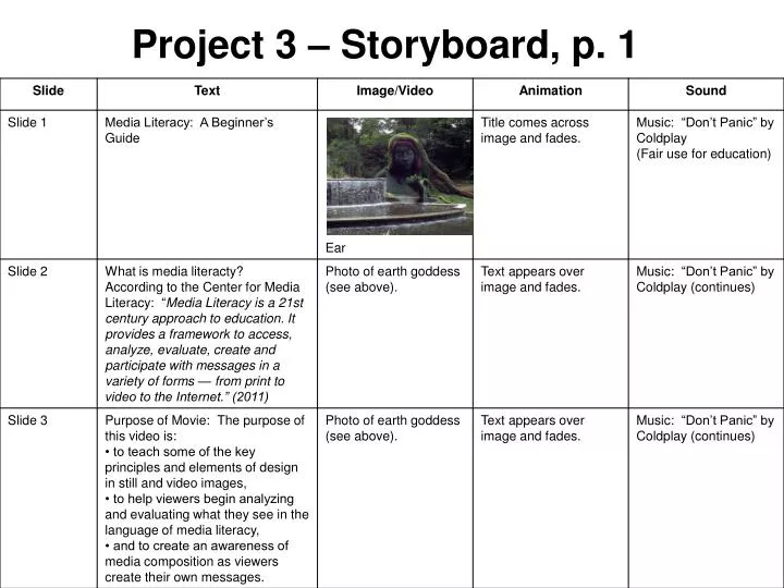 project 3 storyboard p 1