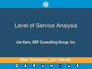 Level of Service Analysis