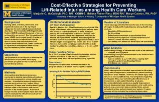 Cost-Effective Strategies for Preventing Lift-Related Injuries among Health Care Workers