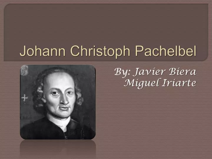 johann christoph pachelbel