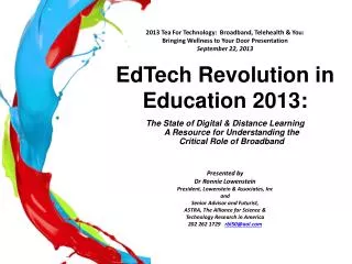 EdTech Revolution in Education 2013: