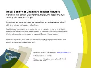 Royal Society of Chemistry Teacher Network