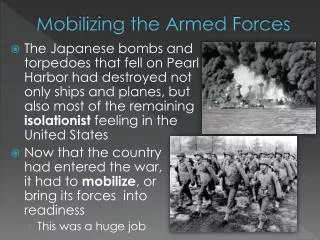 Mobilizing the Armed Forces