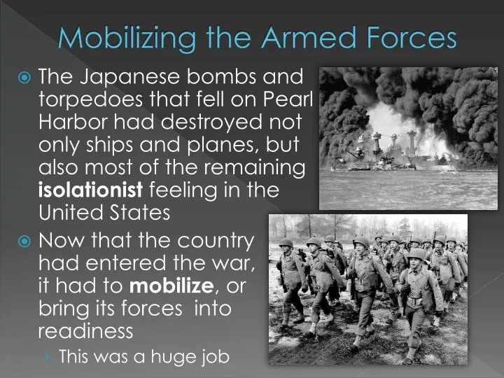 mobilizing the armed forces