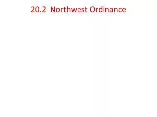 20.2 Northwest Ordinance