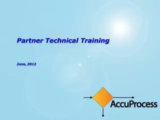 Partner Technical Training June, 2012