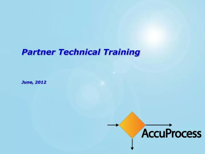 partner technical training june 2012