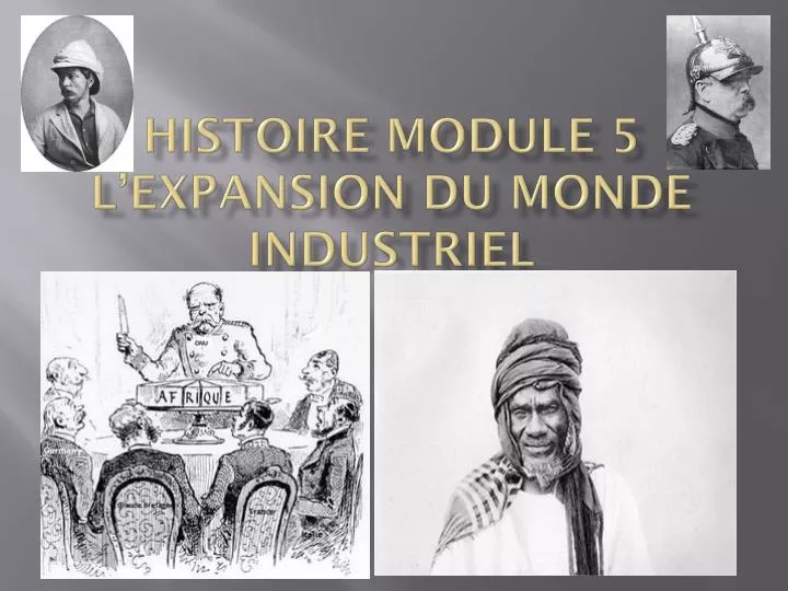 histoire module 5 l expansion du monde industriel