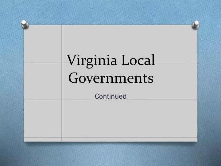 virginia local governments