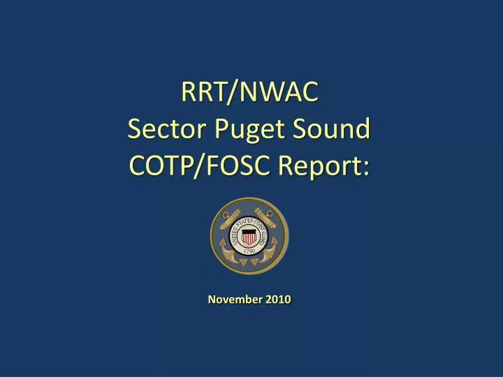 rrt nwac sector puget sound cotp fosc report