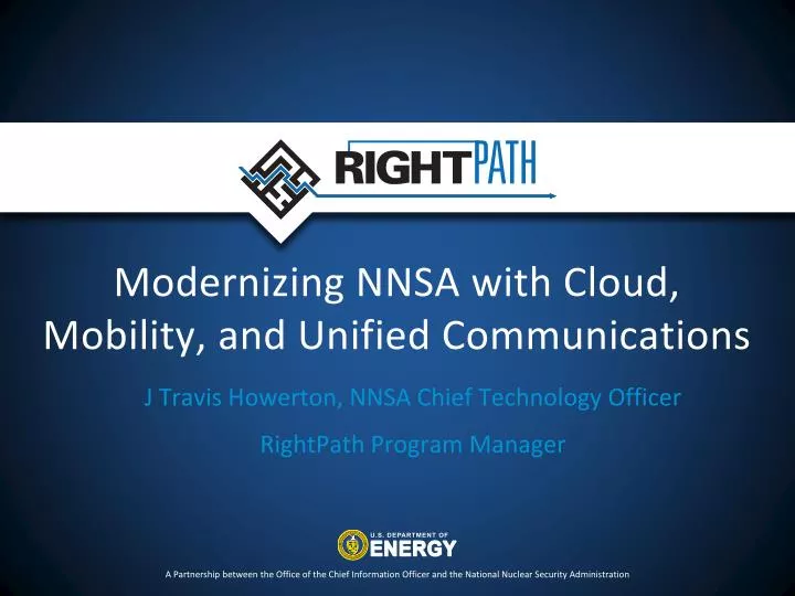 modernizing nnsa with cloud mobility and unified communications