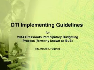 DTI Implementing Guidelines