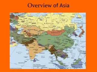 Overview of Asia