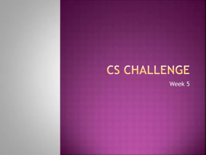 cs challenge