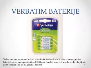 verbatim baterije
