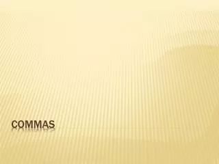 commas