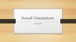 Sexual Orientations - slide 1