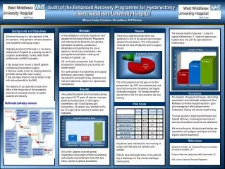 Audit of the Enhanced Recovery Programme for Hysterectomy at West Middlesex University Hospital