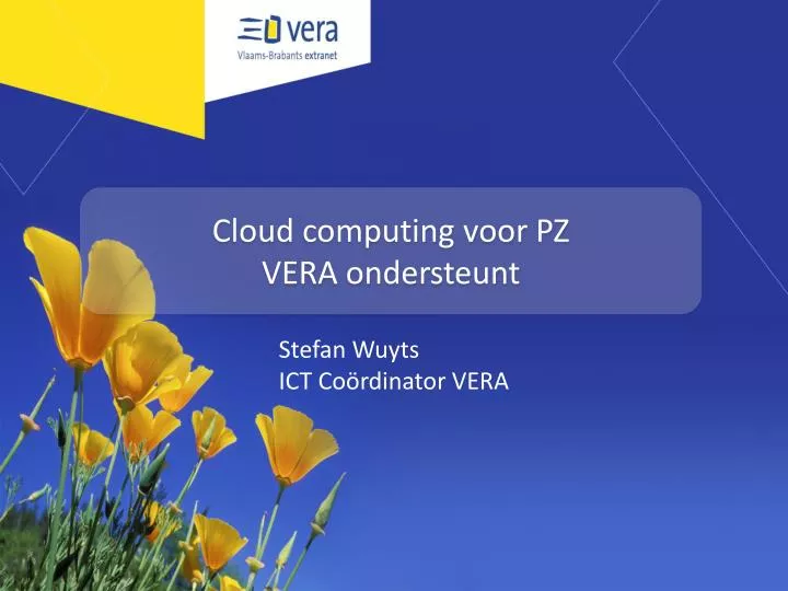 cloud computing voor pz vera ondersteunt