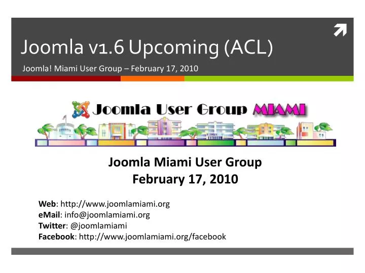 joomla v1 6 upcoming acl