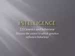 Intelligence - slide 1
