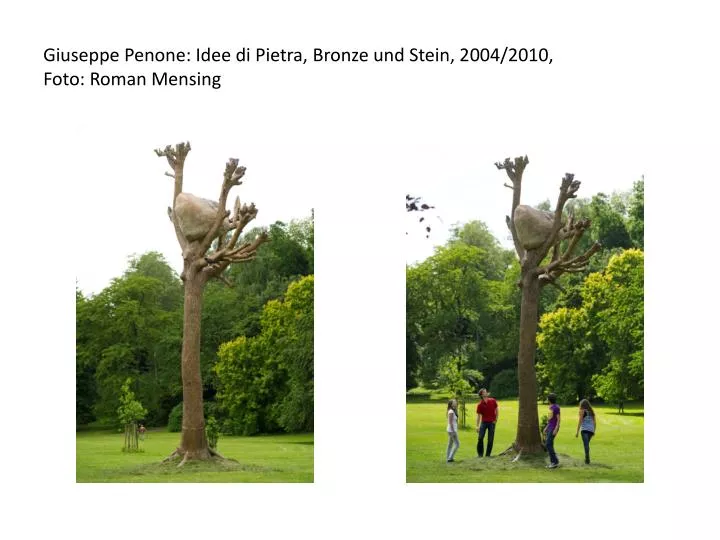 giuseppe penone idee di pietra bronze und stein 2004 2010 foto roman mensing