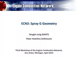 ECN3: Spray G Geometry