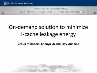 On-demand solution to minimize I-cache leakage energy