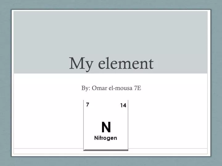 my element