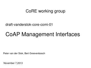 CoRE working group