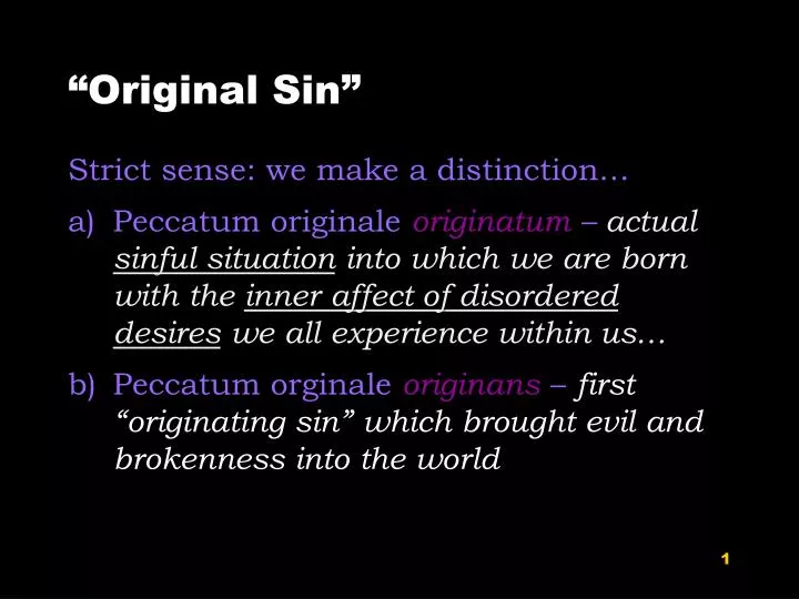 original sin