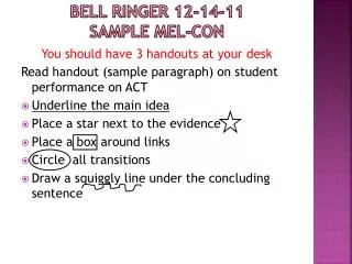 Bell Ringer 12-14-11 Sample Mel-Con