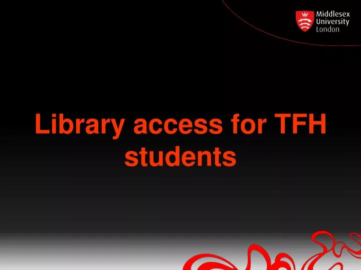 library access for tfh students