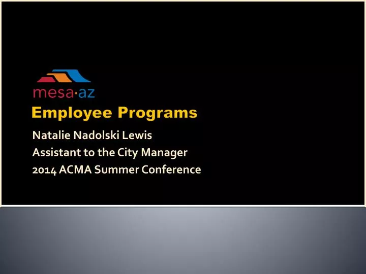 natalie nadolski lewis assistant to the city manager 2014 acma summer conference
