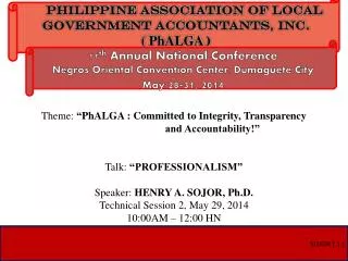 PHILIPPINE ASSOCIATION OF LOCAL GOVERNMENT ACCOUNTANTS, INC. ( PhALGA )