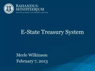 E-State Treasury System