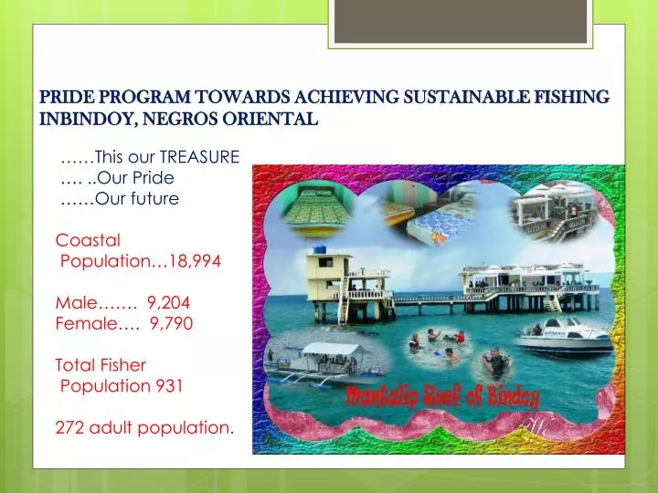pride program towards achieving sustainable fishing inbindoy negros oriental