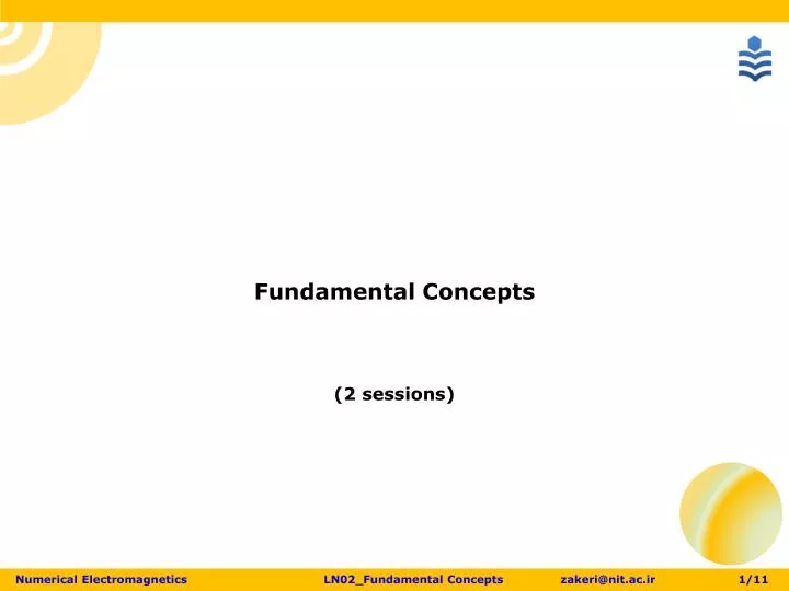 fundamental concepts 2 sessions