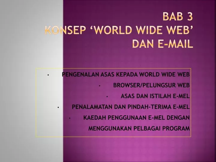 bab 3 konsep world wide web dan e mail