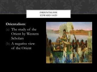 Orientalism Edward Said