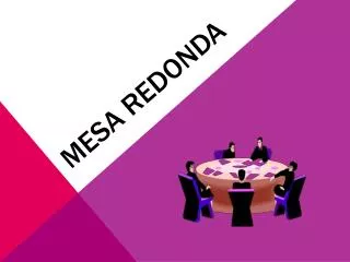 mesa redonda