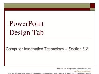 PowerPoint Design Tab