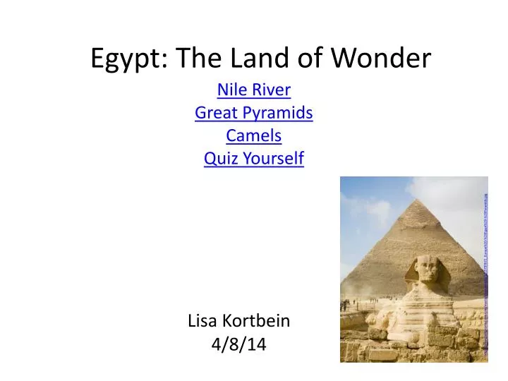 egypt the land of wonder